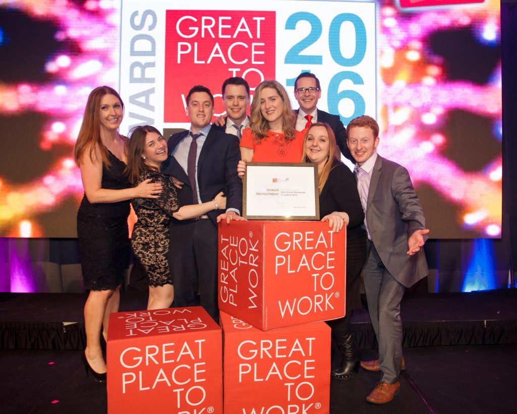 top 5 places to work for Ireland